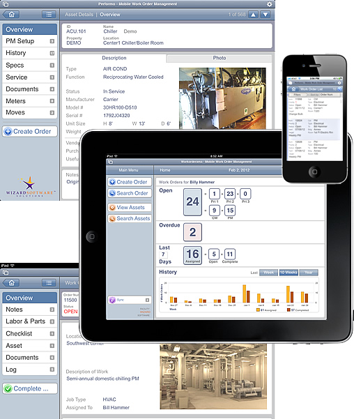 Performo iPad Screens